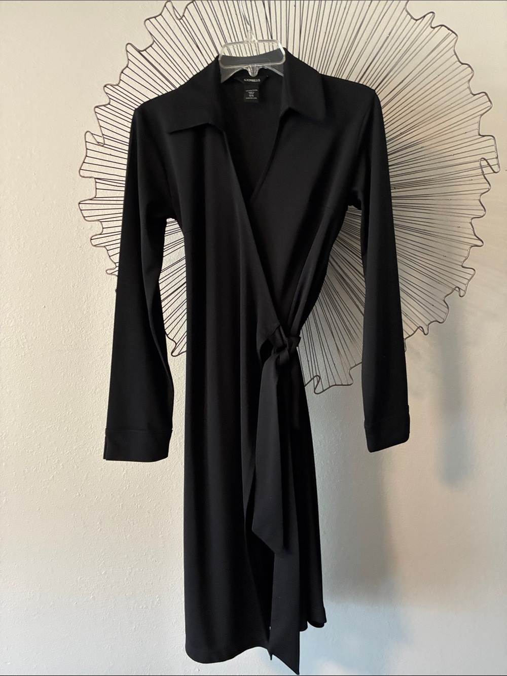 Express Classic Wrap Dress Black Size small 5/6